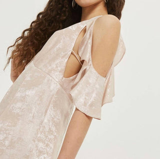 Topshop - Shimmer Foil Maxi Dress