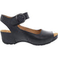 Dansko - Women's Dansko Tiana Calf Burnished Leather Platform Sandal