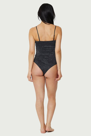Find Me Now - Light Lurex Tube Top One Piece