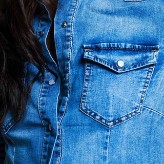 Q2 - Chambray Pearl Snap Shirt