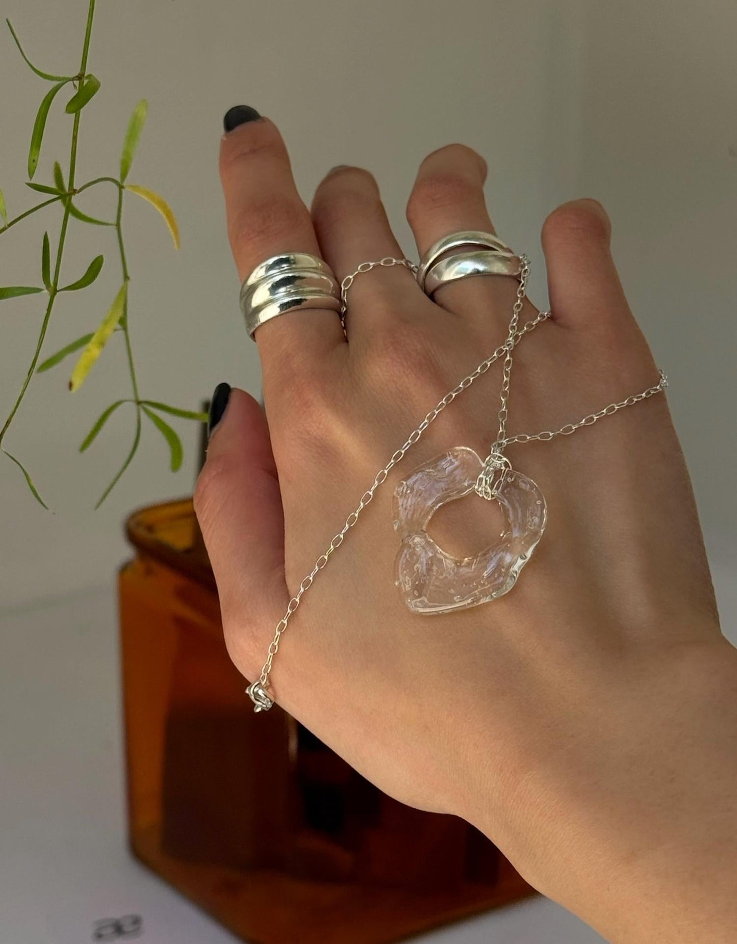 Alma Jewelry - Women's Glass Necklace