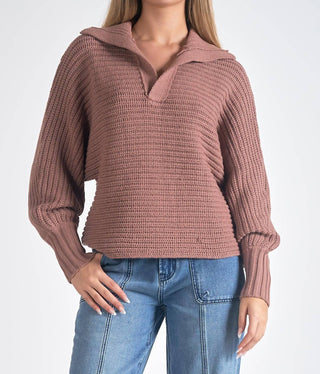 Elan - Collared V-Neck Sweater