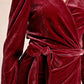 Molly Bracken - Velvet Wrap Mini Dress