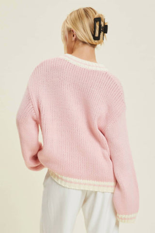 Baevely By Wellmade - Tennis Club Sweater