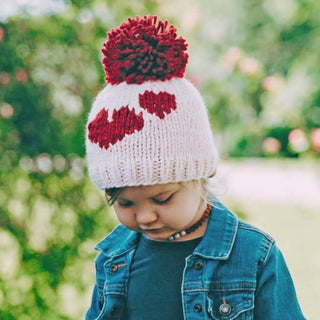 Huggalugs - Girls Sweetheart Pom Pom Hat