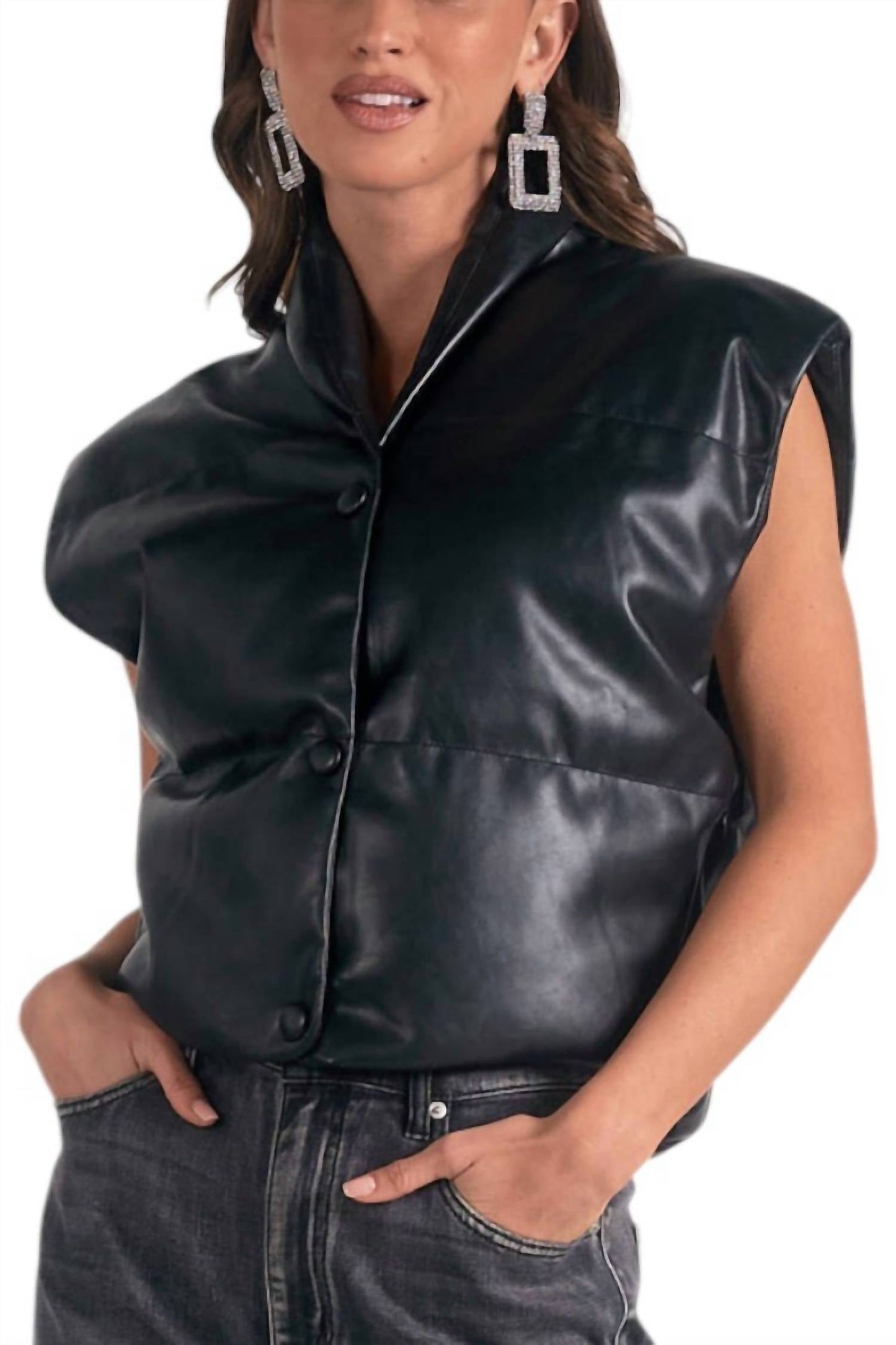 Elan - HIGH COLLAR VEST