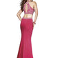 Abby Paige Prom - Two-piece Stretch Jersey Fit And Flare Gown