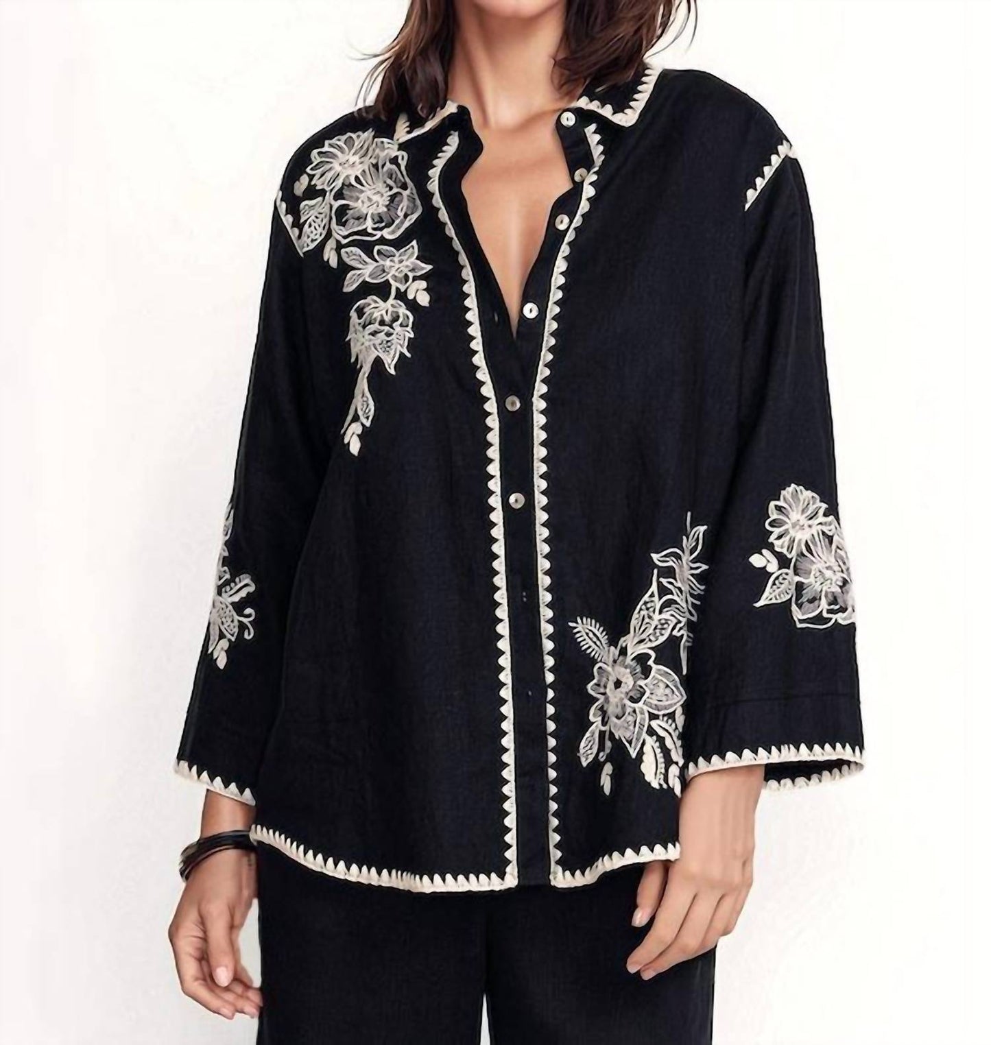 Johnny Was - Addison Kimono Sleeve Shirt