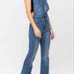 Judy Blue - Tummy Control Overall Flare Jeans