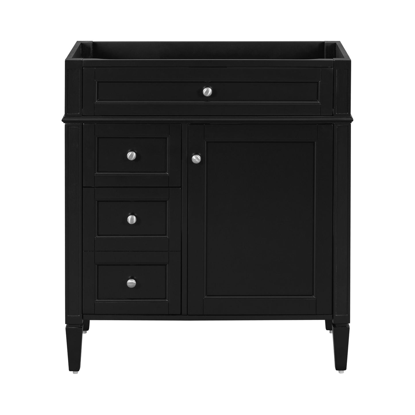 Bathroom Vanity With 2 Drawers and Tip-Out Drawer Storage Cabinet