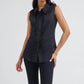 Smythe - Sleeveless Ruffle Trim Shirt