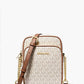 Michael Kors - Women's Brown Jet Set Travel Medium Logo Crossbody Bag