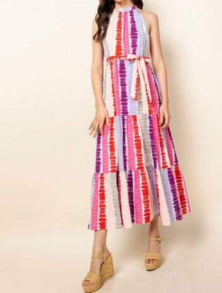 Thml - Tie dye tiered maxi dress