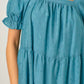 Baevely By Wellmade - Keaton Floral Burnout Tiered Dress