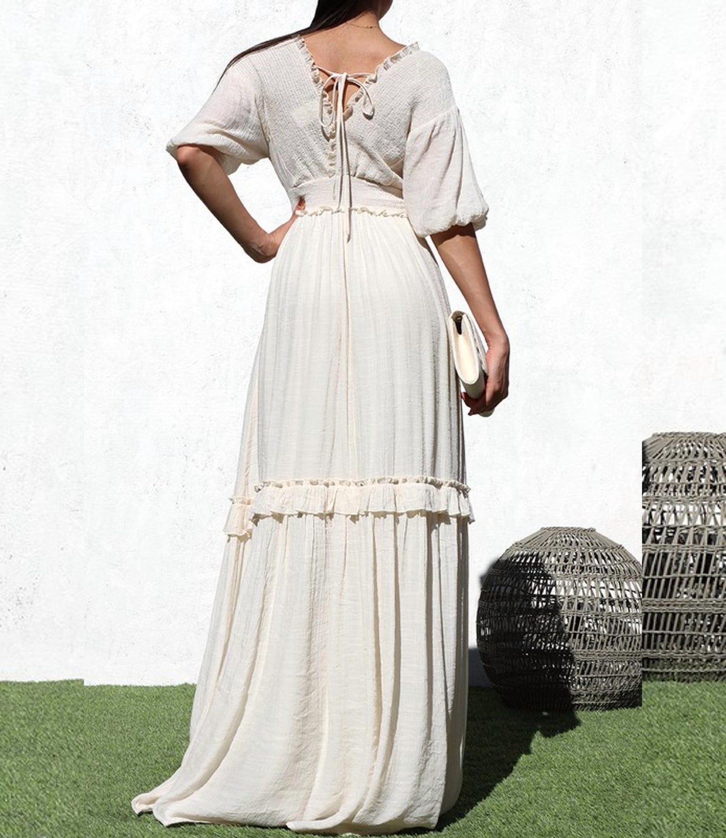 Dress Day - Smocked Woven Maxi Dress