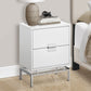 Accent Side Table, Storage Drawer, Modern Design