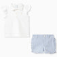 Polo Ralph Lauren - Girls Ruffle Sleeve Polo And Short Set