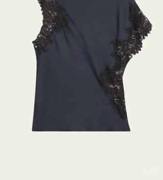 A.L.C. - Alessia Satin Lace Top