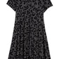 Girl's 1901 Kids' Leopard Print Swing Dress, Size L - Grey