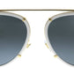 Versace - Aviator Metal Sunglasses with Grey Lens