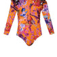 Lia Sahara - Girl's Zipper Long Sleeve One Piece