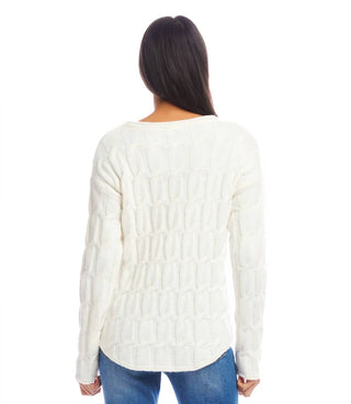Karen Kane - Cable Shirttail Sweater