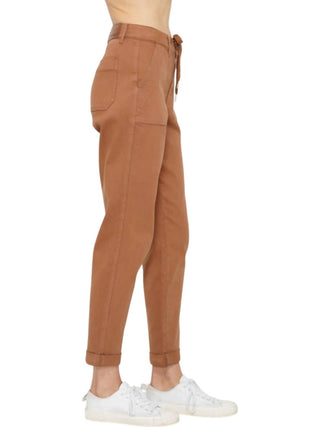 Judy Blue - High Waist Garment Dyed Cuffed Jogger