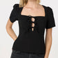 Astr - Torie Tie-Front Top