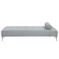 Quenti Velvet Sofa Bed With Pillow - Gray