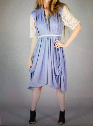 Tough Luv - Lace Sleeve Goddess Pocket Dress