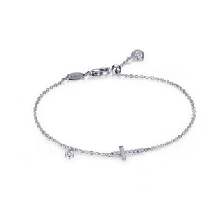 Lafonn - Women's Sideways Cross Bracelet