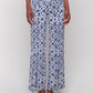 Charlie B - Front Slits Printed Wide Leg Pants