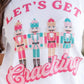 Dear Lover - Lets Get Cracking Print Christmas Crewneck T Shirt
