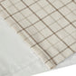 Plaid Faux Leather Tab Top Curtain Panel with Fleece Lining