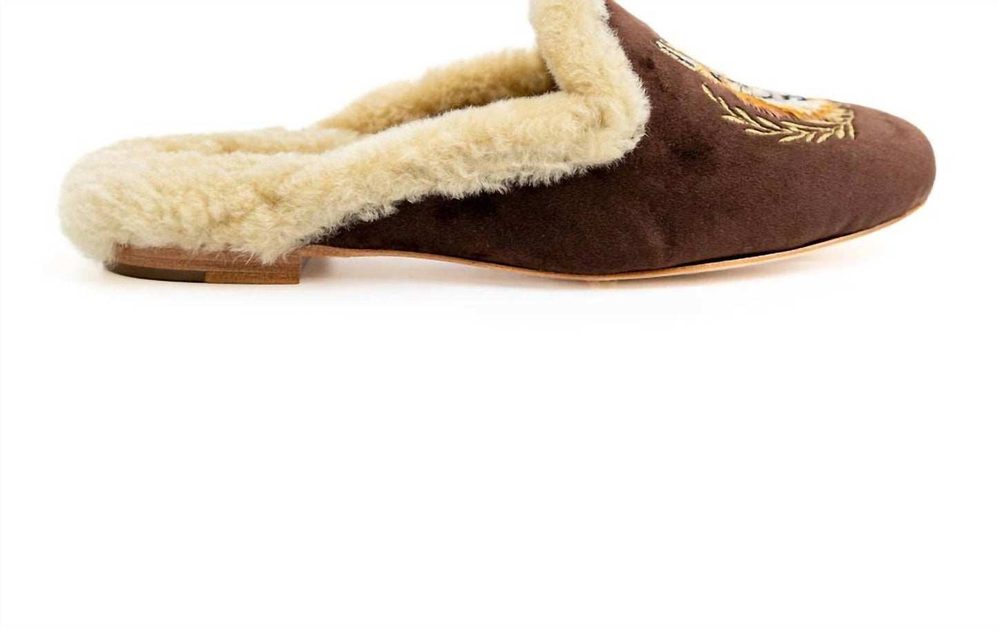 House Of Zalo - Women's Fox Velvet Mule