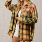 Bibi - Frayed Hem Plaid Shirt