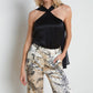 L'Agence - Riviera Silk Halter Top