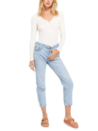 Z Supply - BLAINE RIB LONG SLEEVE HENLEY TOP