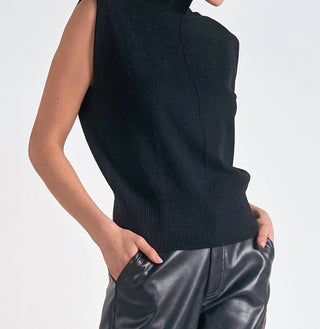 Elan - Sleeveless Mock Neck Sweater