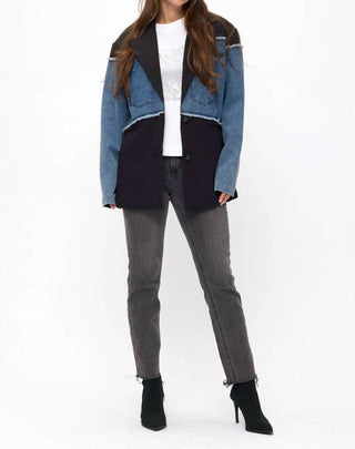 Coalition La - Joanne Denim Accent Statement Blazer