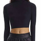 Commando - Women's Butter Long Sleeve Cropped Turtleneck Top