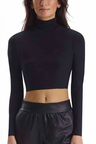 Commando - Women's Butter Long Sleeve Cropped Turtleneck Top