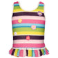 Baby Sara - Girls Knit Striped Short Set