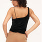 Project Social T - Uptown Asymmetrical Velvet Tank