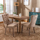 Nikki Collection Modern Tufted Velvet Upholstered Dining Chair - 2 Pieces, Khaki