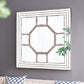 Antique Style Decorative Square Wall Mirror with Mirrored Frame