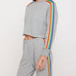 Spiritual Gangster - Rainbow Cropped Pullover Top
