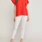 Entro - Ruffled Flutter Sleeve Blouse