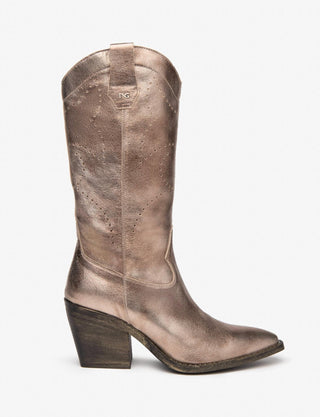 Nerogiardini - Women's Torba Leather Cowboy Boots