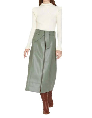 Marie Oliver - Greenwich Vegan Leather Skirt